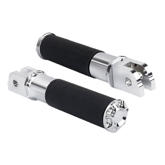 PE018702 HCmotorku Chrome Footpegs for Harley Softail  ’18-up 