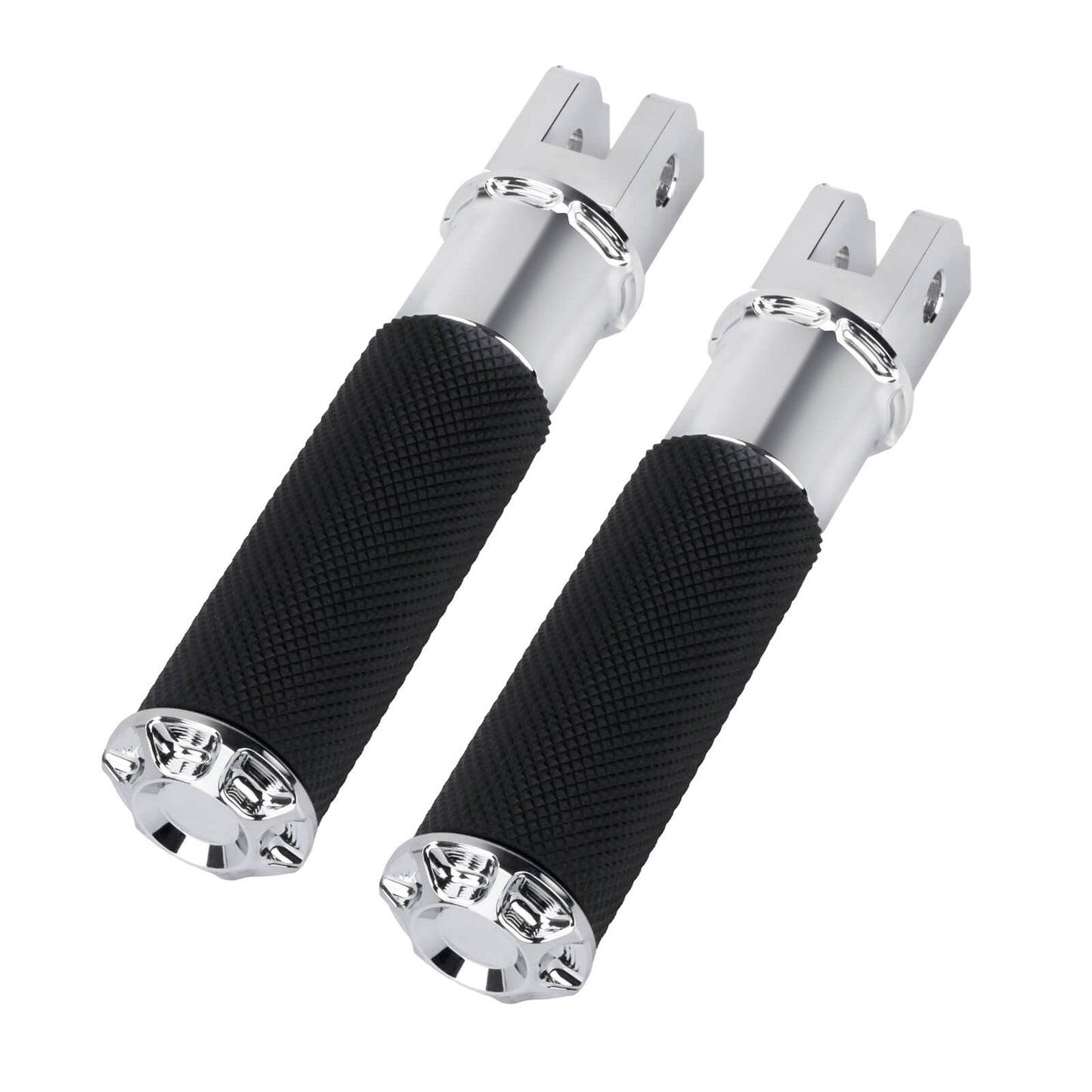 PE018702 HCmotorku Chrome Footpegs for Harley Softail  ’18-up 