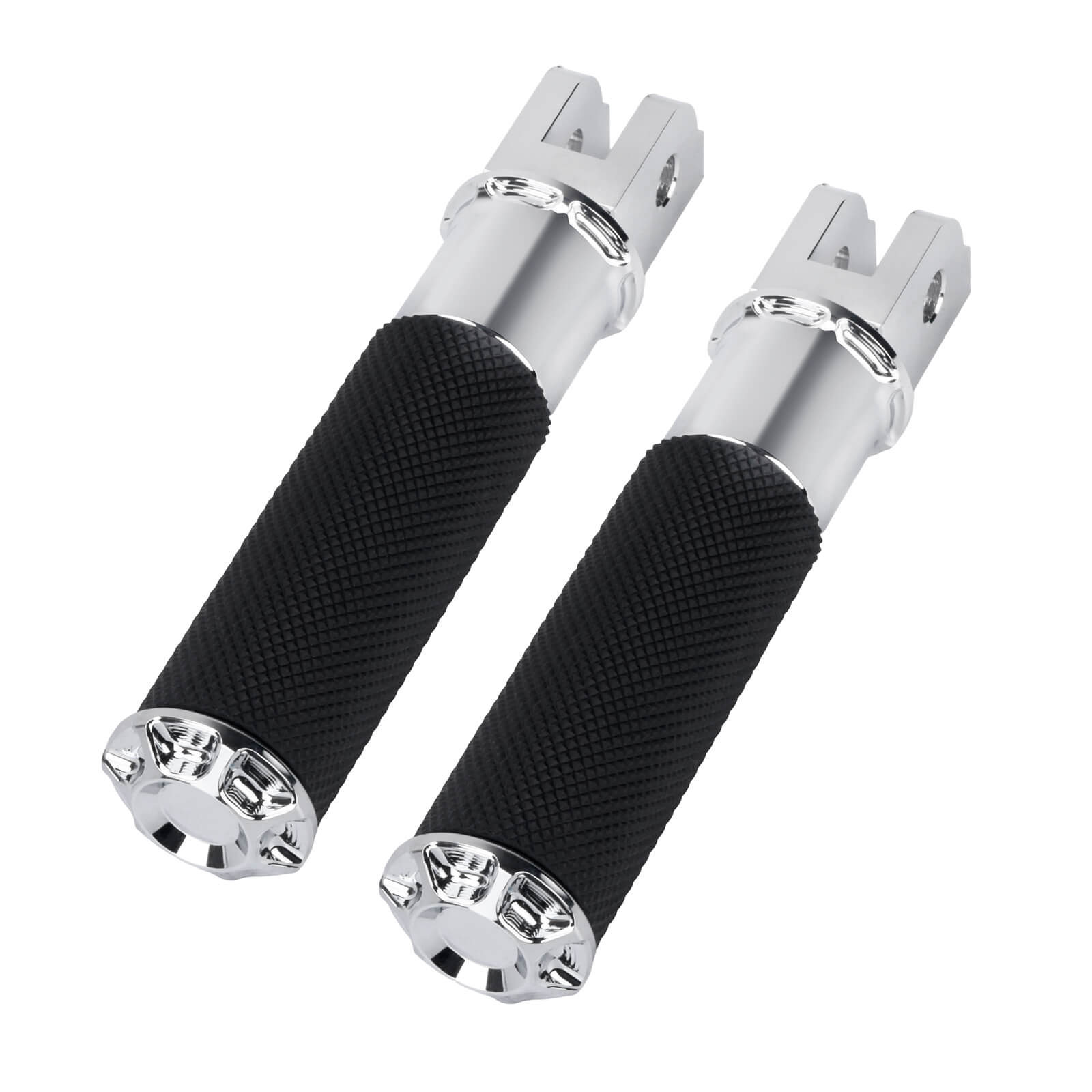 PE018702 HCmotorku Chrome Footpegs for Harley Softail  ’18-up 