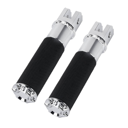 PE018702 HCmotorku Chrome Footpegs for Harley Softail  ’18-up 