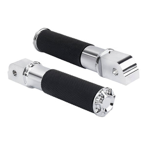 PE018802 HCmotorku Chrome Passenger Footpegs for Harley Softail 2018+ & LiveWire