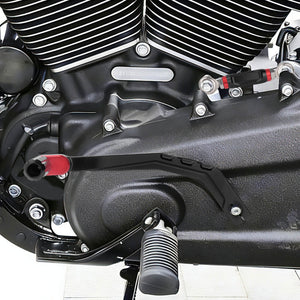 PE019001 HCmotorku Anodized Red Mid Foot Control Set with Linkage for Harley softail street bob