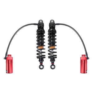 SU000103_HCmotorku_Red Remote Adjustable Reservoir Rear Shcoks Absorber Suspension For Harley Touring ‘14-’25 Road Glide Road King Street Glide