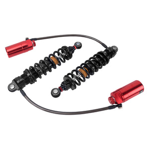 SU000103_HCmotorku_Red Remote Adjustable Reservoir Rear Shcoks Absorber Suspension For Harley Touring ‘14-’25 Road Glide Road King Street Glide