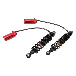 SU000103_HCmotorku_Red Remote Adjustable Reservoir Rear Shcoks Absorber Suspension For Harley Touring ‘14-’25 Road Glide Road King Street Glide