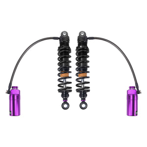 SU000104_HCmotorku_Purple Remote Adjustable Reservoir Rear Shcoks Absorber Suspension For Harley Touring ‘14-’25 Road Glide Road King Street Glide