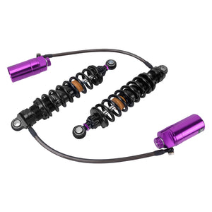 SU000104_HCmotorku_Purple Remote Adjustable Reservoir Rear Shcoks Absorber Suspension For Harley Touring ‘14-’25 Road Glide Road King Street Glide