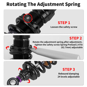 SU000104_HCmotorku_Purple Remote Adjustable Reservoir Rear Shcoks Absorber Suspension For Harley Touring ‘14-’25 Road Glide Road King Street Glide Instruction