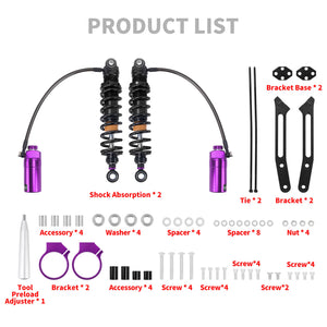 SU000104_HCmotorku_Purple Remote Adjustable Reservoir Rear Shcoks Absorber Suspension For Harley Touring ‘14-’25 Road Glide Road King Street Glide Product List