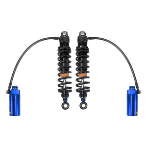 SU000105_HCmotorku_Blue Remote Adjustable Reservoir Rear Shcoks Absorber Suspension For Harley Touring ‘14-’25 Road Glide Road King Street Glide
