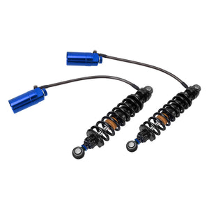 SU000105_HCmotorku_Blue Remote Adjustable Reservoir Rear Shcoks Absorber Suspension For Harley Touring ‘14-’25 Road Glide Road King Street Glide
