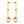 SU0003103 HCmotorku CNC Aluminum Remote Reservoir Shocks Bracket Mounting Clamps-Golden for Harley Touring ‘14-’24 Street Glide Road Glide Road King Electra Glide