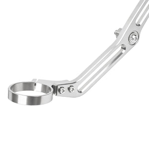 SU0003105 HCmotorku CNC Aluminum Remote Reservoir Shocks Bracket Mounting Clamps-Chrome for Harley Touring ‘14-’24 Street Glide Road Glide Road King Electra Glide Detail