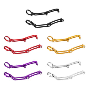SU0003 HCmotorku CNC Aluminum Remote Reservoir Shocks Bracket Mounting Clamps for Harley Touring ‘14-’24 Street Glide Road Glide Road King Electra Glide