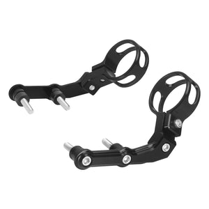 SU000601 HCmotorku Black Premium CNC Remote Reservoir Mounting Bracket for Harley Touring ‘14-Up