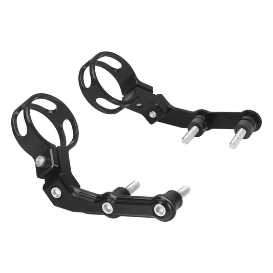 SU000601 HCmotorku Black Premium CNC Remote Reservoir Mounting Bracket for Harley Touring ‘14-Up