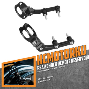 Premium CNC Remote Reservoir Mounting Bracket for Harley Touring ‘14-Up丨HCmotorku