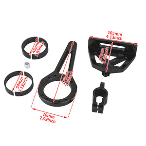 SU000701 HCmotorku Steering Damper Bracket Kit For Harley Touring Road Glide '15-Up Size