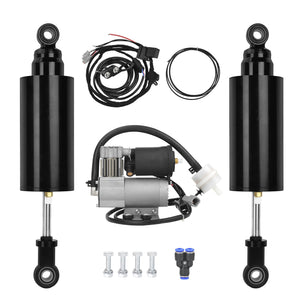SU000901 HCmotorku Adjustable Air Ride Suspension & Compressor Kit for Harley V-Rod '07-'17