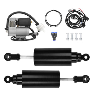 SU000901 HCmotorku Adjustable Air Ride Suspension & Compressor Kit for Harley V-Rod '07-'17