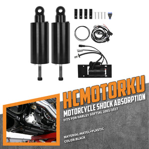 SU000903 hcmotorku Fully Adjustable Air Ride System & Compressor Kit For Harley Softail 2015