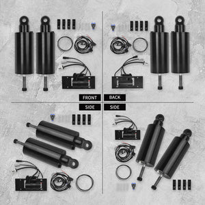 SU000903 hcmotorku Fully Adjustable Air Ride System & Compressor Kit For Harley Softail 2016