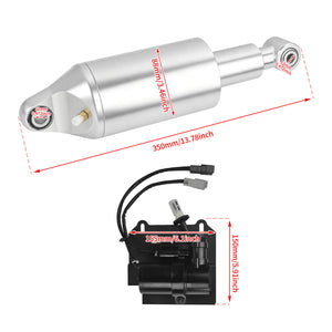 SU000904 HCmotorku Air Ride Suspensions with Pump for Harley Softail 2018-2024 Size