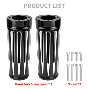 SU0010 HCmotorku Front Fork Slider Covers Fit For Harley Touring Trike '80-'23 Product List