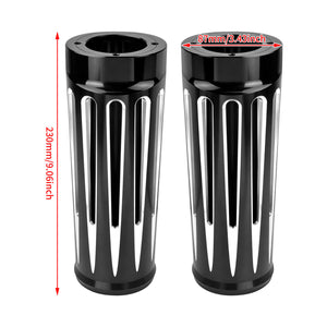 SU0010 HCmotorku Front Fork Slider Covers Fit For Harley Touring Trike '80-'23 Size