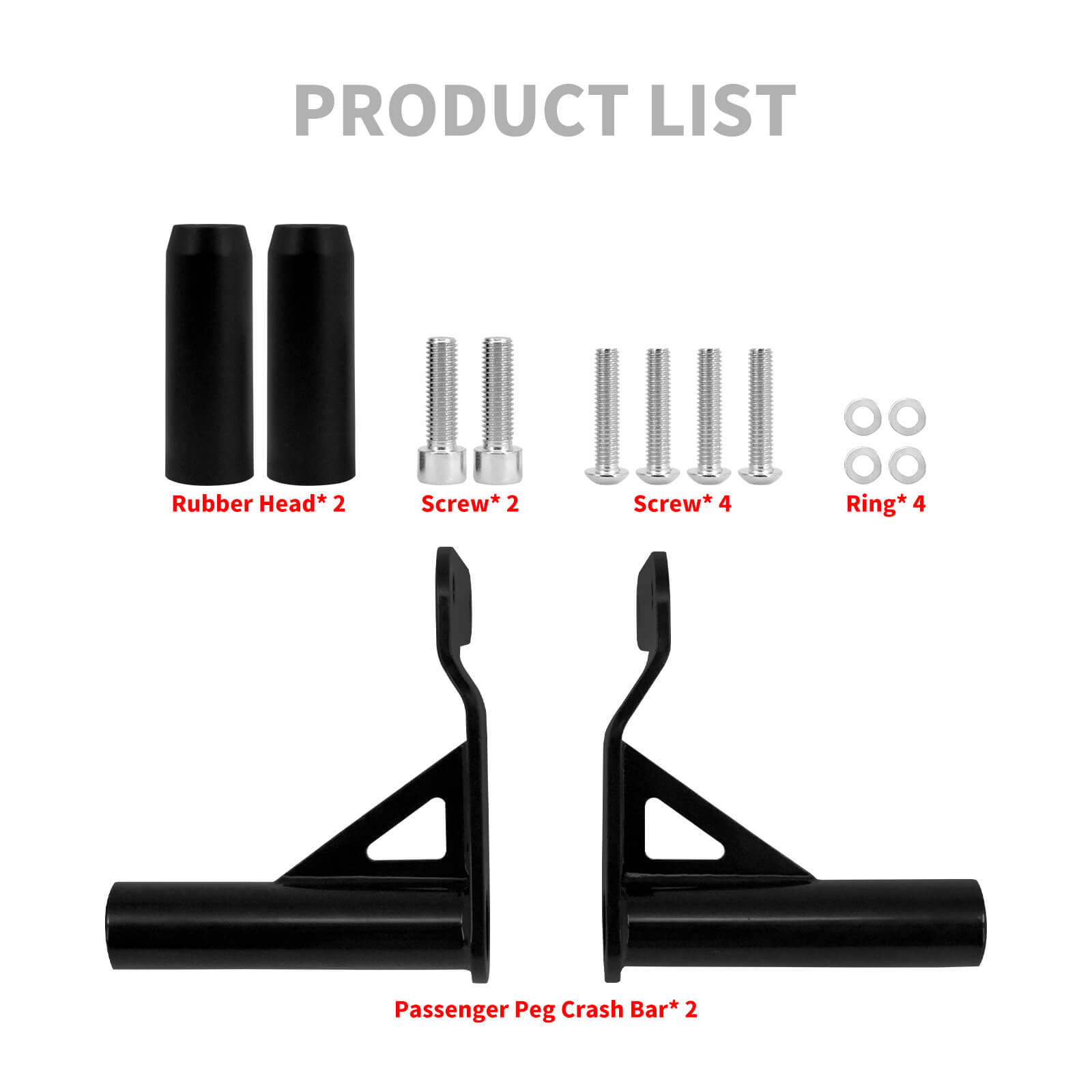 TH028504 HCmotorku Black Rear Crash Bar Fit for Harley Softail 2018-2024 Product List