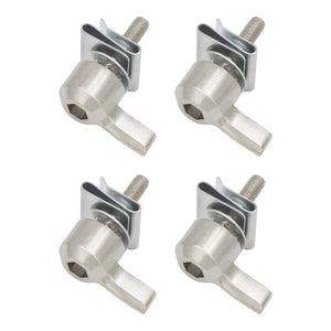 TH029001 HCmotorku Chrome Premium Quick Release Saddlebag Bolts For Harley Touring 1992-2025