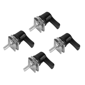 TH029002 HCmotorku Black Premium Quick Release Saddlebag Bolts For Harley Touring 1992-2025
