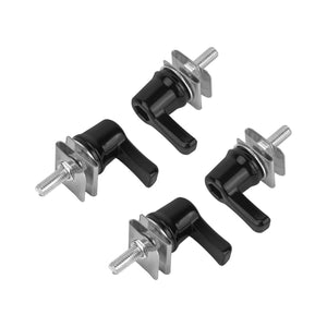 TH029002 HCmotorku Black Premium Quick Release Saddlebag Bolts For Harley Touring 1992-2025
