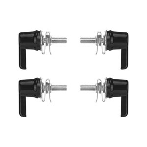 TH029002 HCmotorku Black Premium Quick Release Saddlebag Bolts For Harley Touring 1992-2025