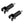 TH031601 HCmotorku Rear Passenger Footpegs Support for Harley Softail Fat Boy Deluxe 2000-2006
