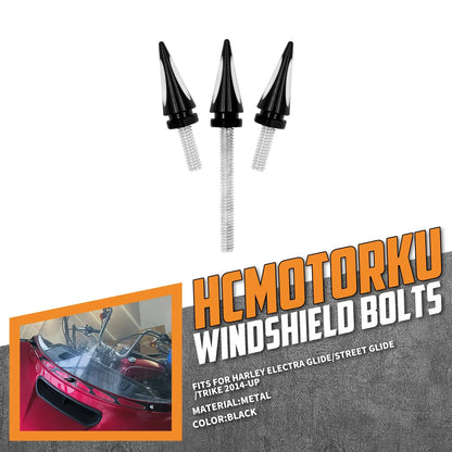 Impaler Spike Windshield Bolts Windscreen Trim Screws For Harley Electra Street Glide 2014-2023 | HCmotorku