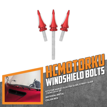 Impaler Spike Windshield Bolts Windscreen Trim Screws For Harley Electra Street Glide 2014-2023 | HCmotorku