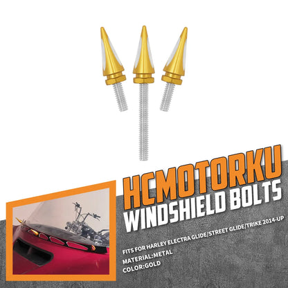 Impaler Spike Windshield Bolts Windscreen Trim Screws For Harley Electra Street Glide 2014-2023 | HCmotorku