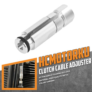 TR000201 HCmotorku Precision Aluminum Manual Clutch Cable Wire Adjuster for Harley Touring '22-'25