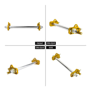 TR0004 hcmotorku CNC Rear Axle Adjusters for Harley Touring 2009-up - gold