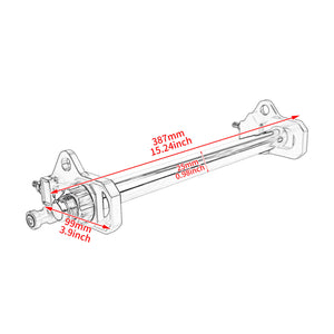 TR0004 hcmotorku CNC Rear Axle Adjusters for Harley Touring 2009-up - size