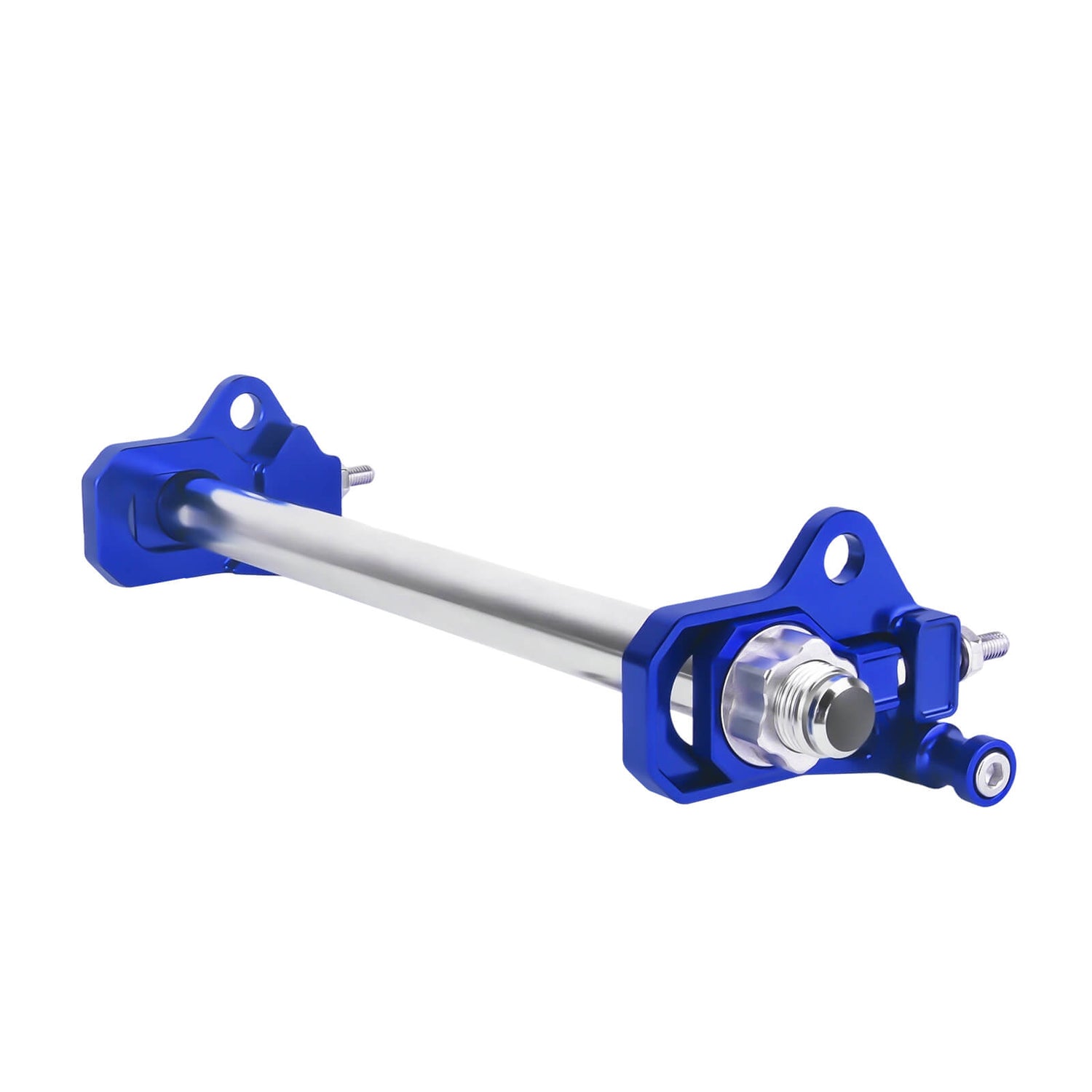 TR0004 hcmotorku CNC Rear Axle Adjusters for Harley Touring 2009 - blue