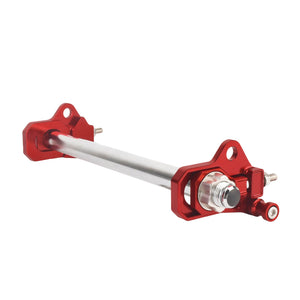 TR0004 hcmotorku CNC Rear Axle Adjusters for Harley Touring 2009 - red