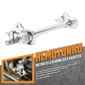 TR0004 hcmotorku CNC Rear Axle Adjusters for Harley road glide 2009-up - chrome