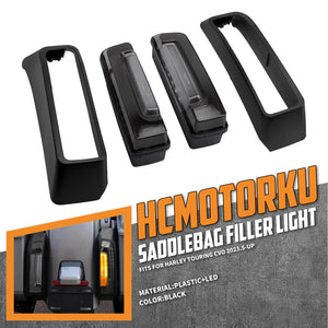 LA028501 HCmotorku Grey LED Tail Lights Turn Signal Brake Signal For Harley Touring CVO Road Glide Street Glide ‘23-Up