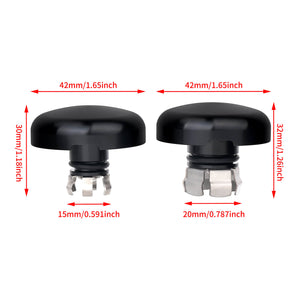 WH000101_HCmotorku_CNC Billet Aluminum Front Axle Nut Covers Axle Caps For Harley Touring ‘23-Up Size