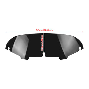 WI002801_HCmotorku_Black 4.5” Low-Profile Windshield Windscreen for Harley Touring Electra Street Glide ‘96-’13 Size
