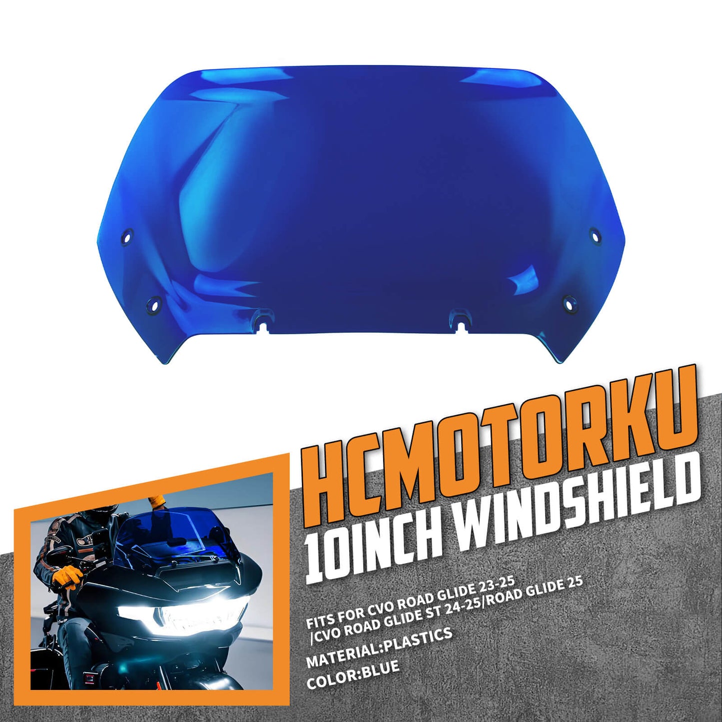 WI003903 hcmotorku 2024 harley road glide windshield