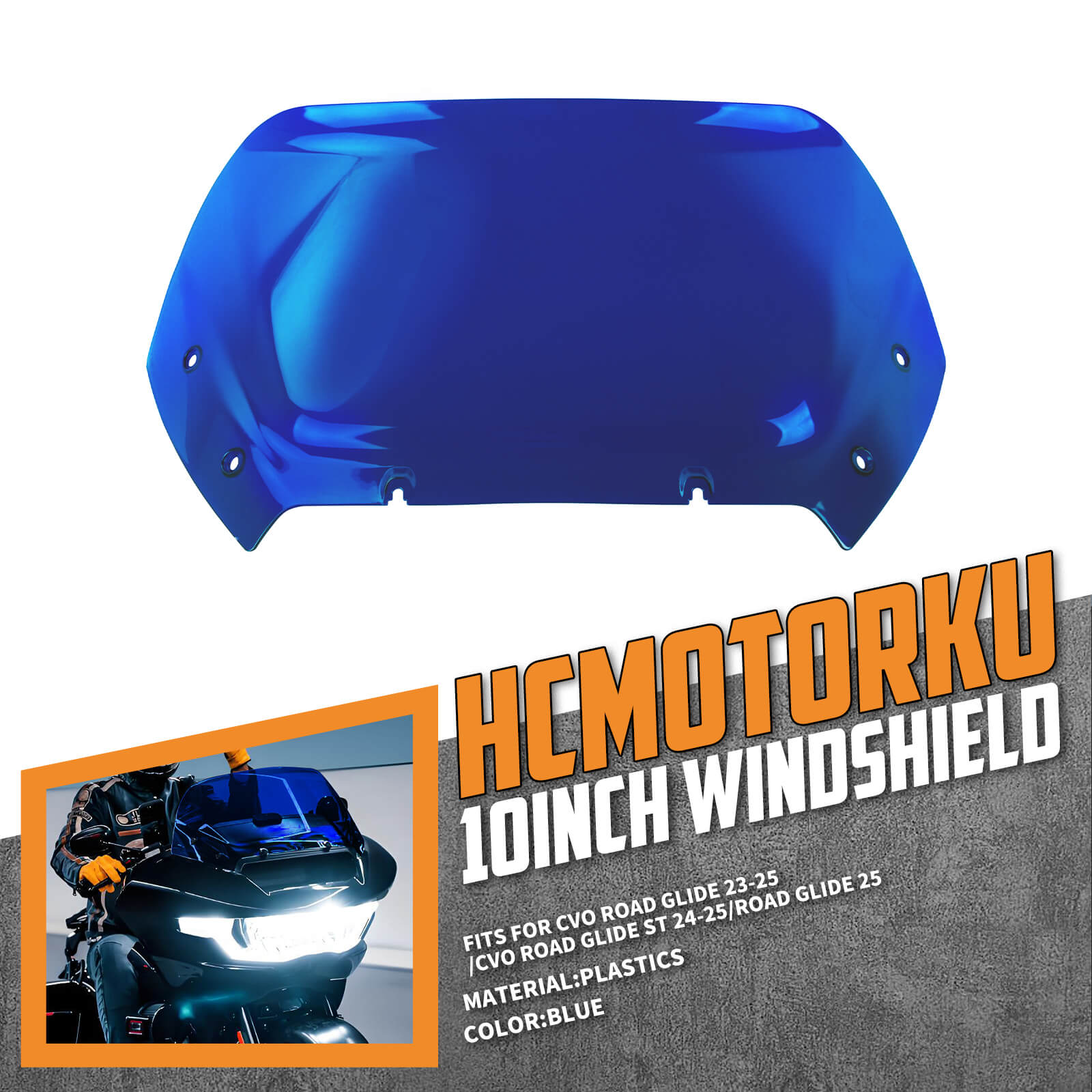 WI003903 hcmotorku 2024 harley road glide windshield