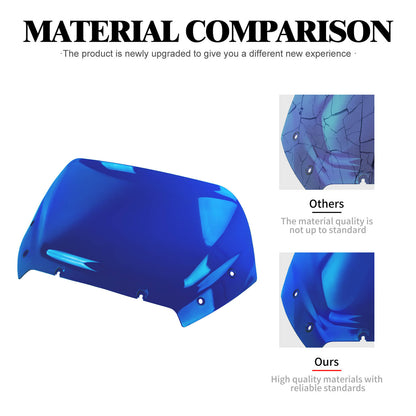 WI003903 hcmotorku harley road glide windshield​ blue